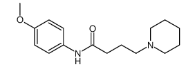 N-(4-methoxyphenyl)-4-piperidin-1-ylbutanamide结构式