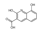 3-Quinolinecarboxylicacid,2,8-dihydroxy-(7CI) Structure