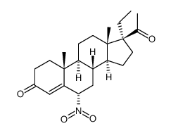 17α-Ethyl-6α-nitroprogesteron结构式