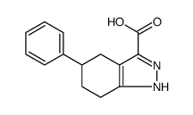 1H-Indazole-3-carboxylic acid, 4,5,6,7-tetrahydro-5-phenyl结构式