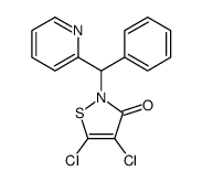 4,5-dichloro-2-[phenyl(pyridin-2-yl)methyl]-1,2-thiazol-3-one Structure