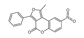 1-methyl-8-nitro-3-phenylfuro[3,4-c]chromen-4-one Structure