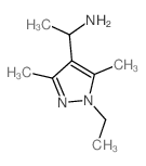 1-(1-Ethyl-3,5-dimethyl-1H-pyrazol-4-yl)-ethylamine结构式