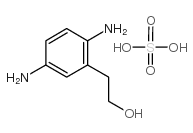 2-(2-Hydroxy)ethyl-p-phenylene diamino sulfate Structure