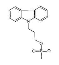 3-(9H-carbazol-9-yl)propyl methanesulfonate结构式