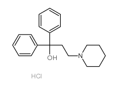 alpha,alpha-diphenylpiperidine-1-propanol hydrochloride structure