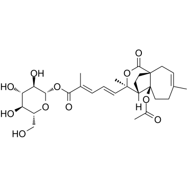 Pseudolaric acid A-O-beta-D-glucopyranoside Structure