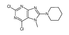 2,6-dichloro-7-methyl-8-piperidin-1-yl-7H-purine Structure