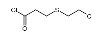 β-(β-Chlorethylthio)-propionylchlorid结构式