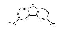 8-methoxy-2-hydroxydibenzofuran Structure