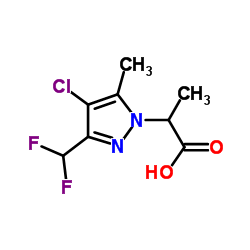 2-(4-CHLORO-3-DIFLUOROMETHYL-5-METHYL-PYRAZOL-1-YL)-PROPIONIC ACID picture