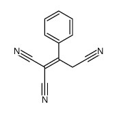 2-苯基丙-1-烯-1,1,3-三甲腈结构式