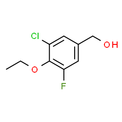 3-Chloro-4-ethoxy-5-fluorobenzyl alcohol结构式