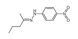 2-pentanone (p-nitrophenyl)hydrazone Structure