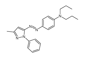 4-[(5-methyl-2-phenylpyrazol-3-yl)diazenyl]-N,N-dipropylaniline结构式