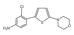 N-(5-(2-chloro-4-aminophenyl)thiophen-2-yl)morpholine结构式