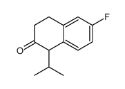 2(1H)-NAPHTHALENONE, 6-FLUORO-3,4-DIHYDRO-1-(1-METHYLETHYL)- Structure