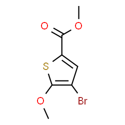 4-溴-5-甲氧基噻吩-2-羧酸甲酯结构式