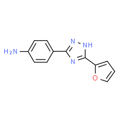 {4-[5-(2-Furyl)-1H-1,2,4-triazol-3-yl]phenyl}amine图片