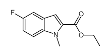 5-氟-1-甲基-1H-吲哚-2-羧酸乙酯结构式