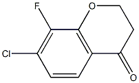 7-CHLORO-8-FLUOROCHROMAN-4-ONE Structure