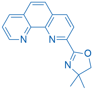 4,4-Dimethyl-2-(1,10-phenanthrolin-2-yl)-4,5-dihydrooxazole structure