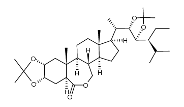 (2R,3S,22S,23S)-2,3,22,23,-di-isopropylidenedioxy-B-homo-7-oxa-5α-stigmastan 6-one Structure