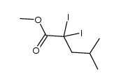 methyl 2,2-diiodo-4-methylpentanoate Structure