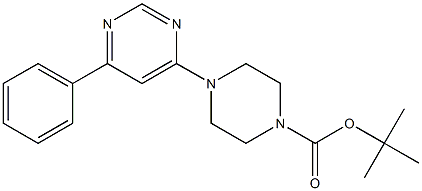 tert-butyl 4-(6-phenylpyrimidin-4-yl)piperazine-1-carboxylate Structure