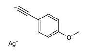 silver,1-ethynyl-4-methoxybenzene结构式