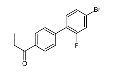 1-(4'-Bromo-2'-fluoro-4-biphenylyl)-1-propanone Structure