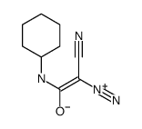 2-cyano-1-(cyclohexylamino)-2-diazonioethenolate结构式