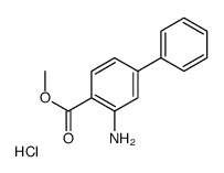 Methyl 3-amino-4-biphenylcarboxylate hydrochloride (1:1)结构式