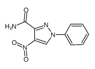 4-nitro-2-phenylpyrazole-5-carboxamide结构式