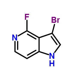 3-Bromo-4-fluoro-1H-pyrrolo[3,2-c]pyridine结构式