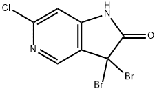 3,3-Dibromo-6-chloro-1H,2H,3H-pyrrolo[3,2-c]pyridin-2-one structure