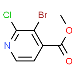 Methyl 3-bromo-2-chloropyridine-4-carboxylate structure