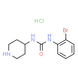 1-(2-Bromophenyl)-3-(piperidin-4-yl)ureahydrochloride structure