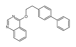 4-[2-(4-phenylphenyl)ethoxy]quinazoline结构式