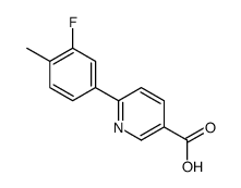 6-(3-fluoro-4-methylphenyl)pyridine-3-carboxylic acid Structure