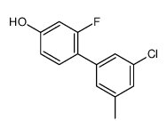 4-(3-chloro-5-methylphenyl)-3-fluorophenol结构式