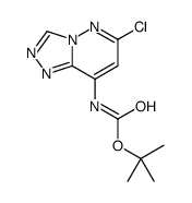 tert-butyl 6-chloro-[1,2,4]triazolo[4,3-b]pyridazin-8-ylcarbamate结构式