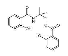 2-(2-hydroxybenzamido)-2-methylpropyl-2-hydroxybenzoate Structure