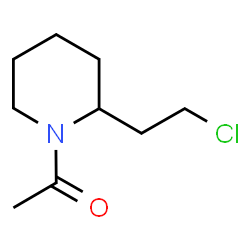 Ethanone,1-[2-(2-chloroethyl)-1-piperidinyl]- Structure