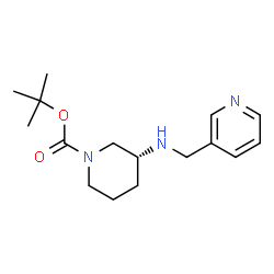 (R)-tert-Butyl 3-[(pyridin-3-ylmethyl)amino]piperidine-1-carboxylate结构式