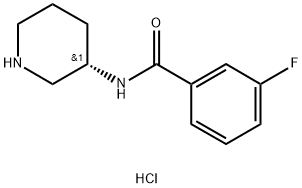 (S)-3-Fluoro-N-(piperidin-3-yl)benzamidehydrochloride结构式