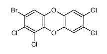 3-bromo-1,2,7,8-tetrachlorodibenzo-p-dioxin结构式