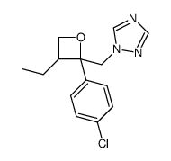 1-[[2-(4-chlorophenyl)-3-ethyloxetan-2-yl]methyl]-1,2,4-triazole结构式