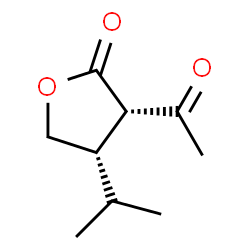 2(3H)-Furanone, 3-acetyldihydro-4-(1-methylethyl)-, cis- (9CI)结构式