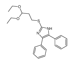 2-(3,3-diethoxypropylsulfanyl)-4,5-diphenyl-1H-imidazole Structure